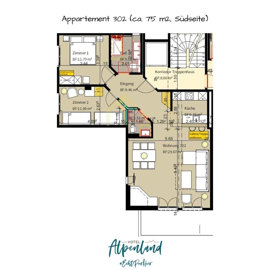 Hotel Alpenland Gstaad Eksteriør billede